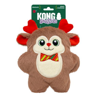KONG Holiday Snuzzles Bow Tie Reindeer Medium